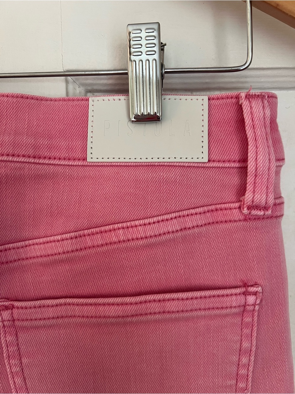 Pistola Lennon High-Rise Crop Flare Jeans Pink Size 29 - Picture 12 of 14